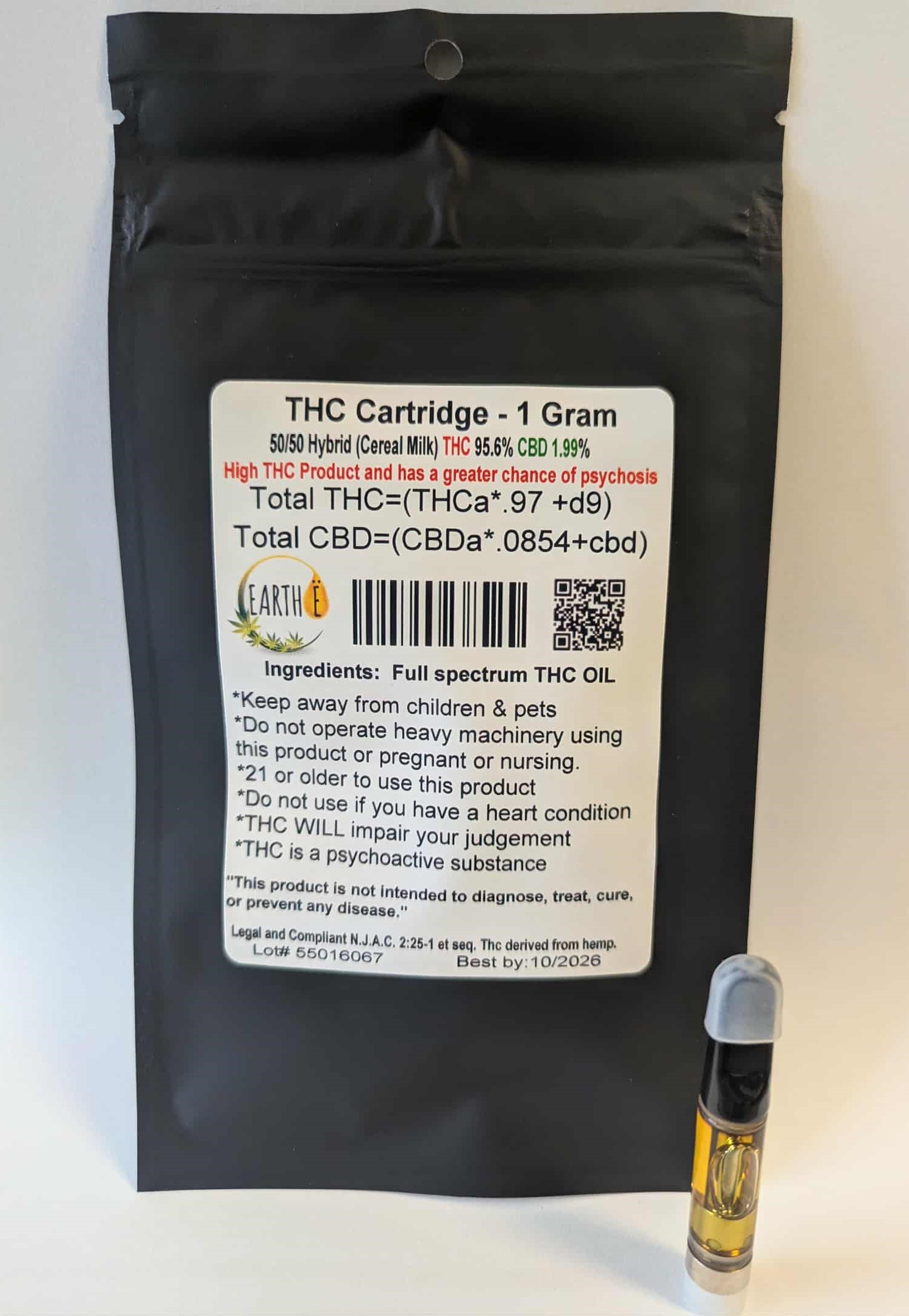 THC Cartridge - 1 Gram