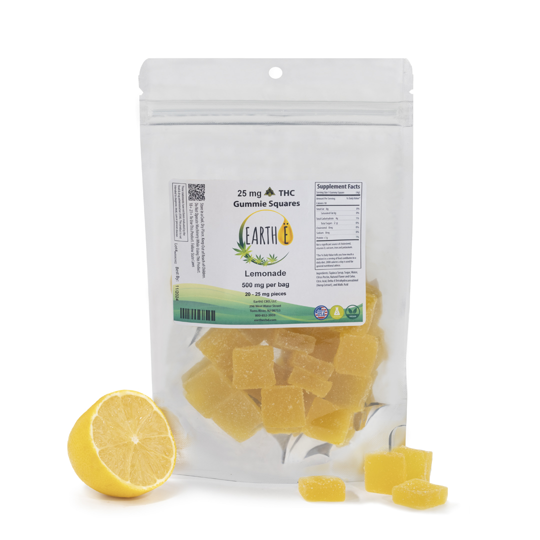 Delta 8 THC Gummie Squares | 500mg