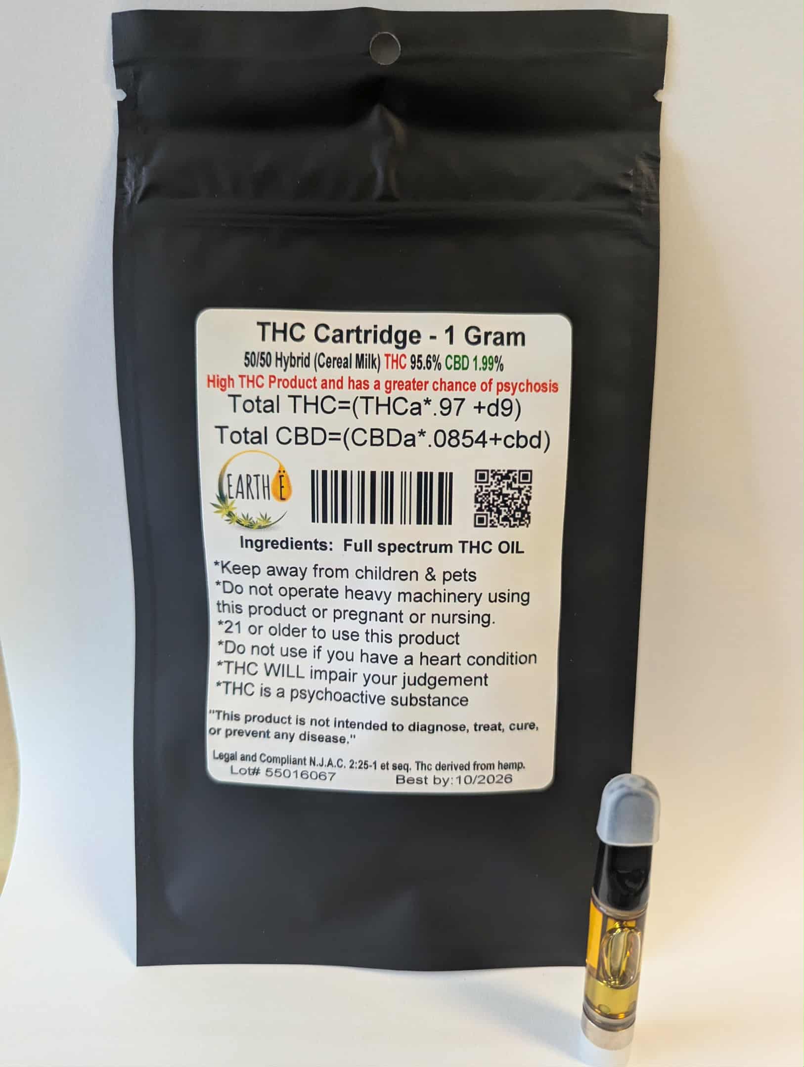 THC Cartridge - 1 Gram