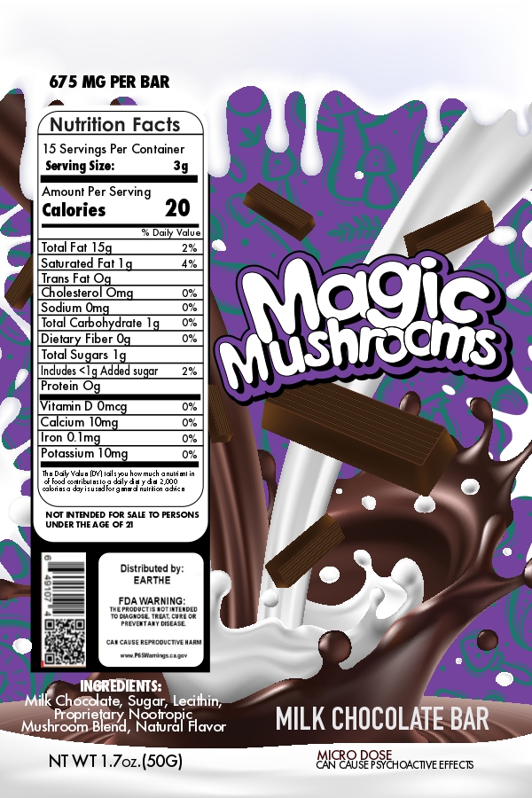 Magic Mushroom Chocolate Bar