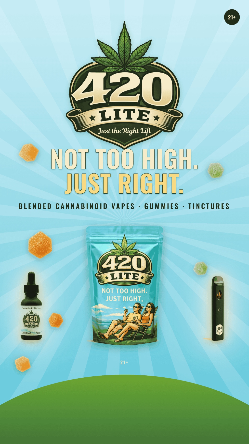 420 Lite Gummies, Tincture and Vape