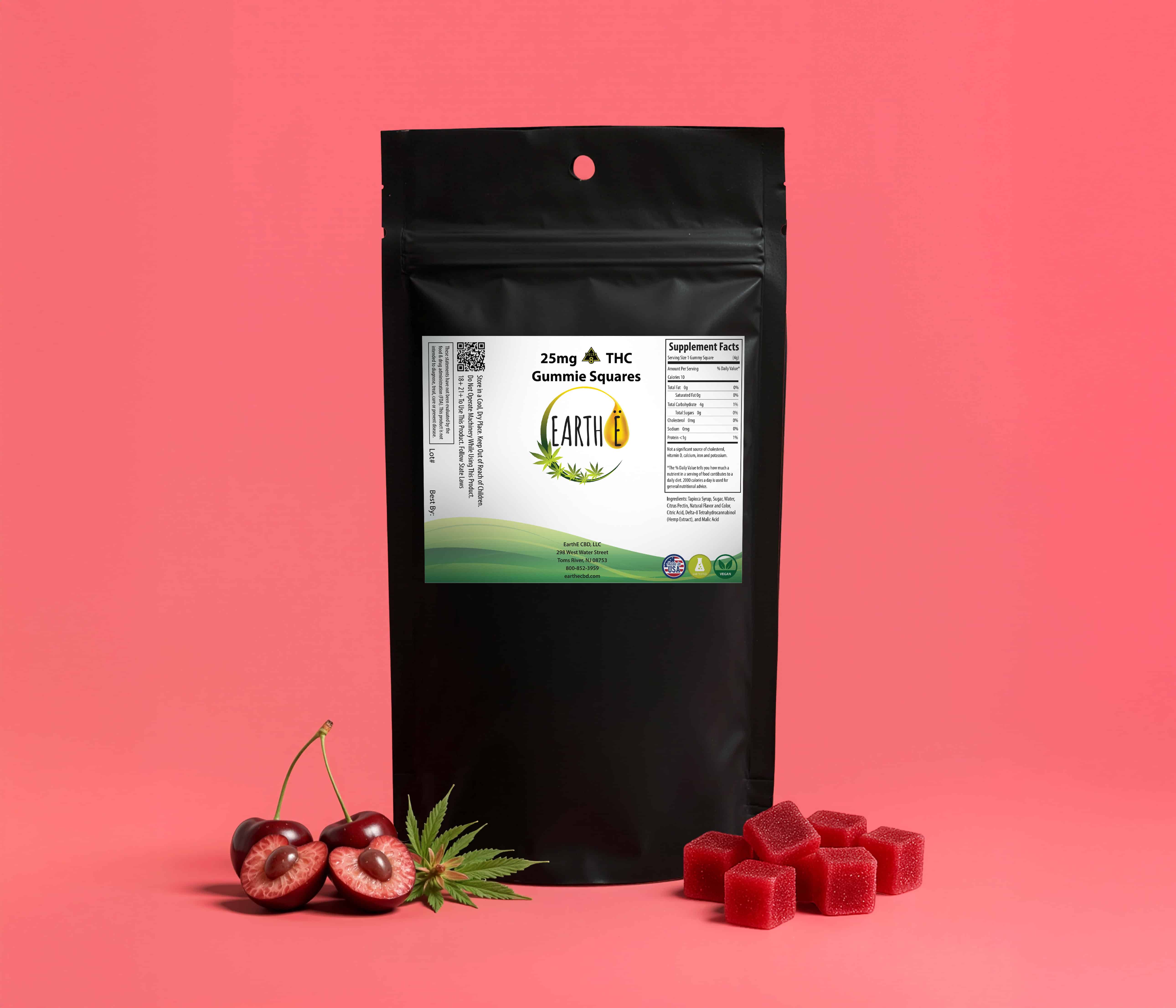 Delta 8 THC Gummie Squares | 500mg