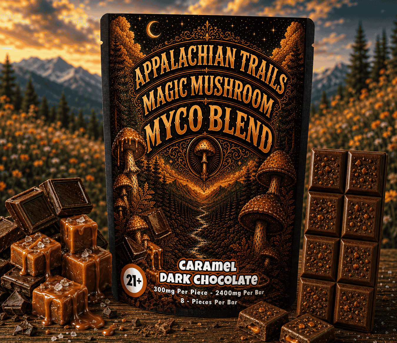 Magic Mushroom Chocolate Bar